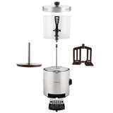 H.Koenig Dispensador de chocolate caliente Acero inoxidable SHK800, 1200W, Recipiente extraíble de 3L, Termotast ajustable, Mantener caliente, Sistema antigoteo, Apto para lavavajillas