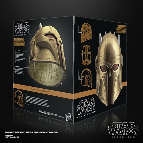 Star Wars The Black Series, Casco electrónico premium de La Armera, Artículo para juego de rol de adultos