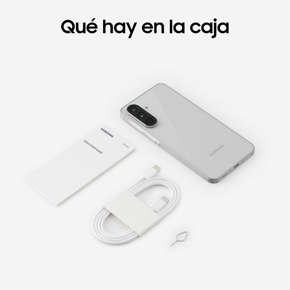 Samsung Galaxy A56 5G 256GB, Teléfono Móvil, 8GB RAM, 50MP Cámara, Gris, Garantía del Fabricante 3 Años + 1 Año Extra