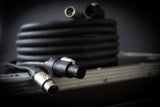 CORDIAL - ELC CPH1.5-DMX1-PWR1-T1 - Cable DMX XLR 3 pines + Powercon True1-1,5 m, Conectores NAC3 h/m X W TOP L + XLR NC3 XX h/m - 1,50 mm²