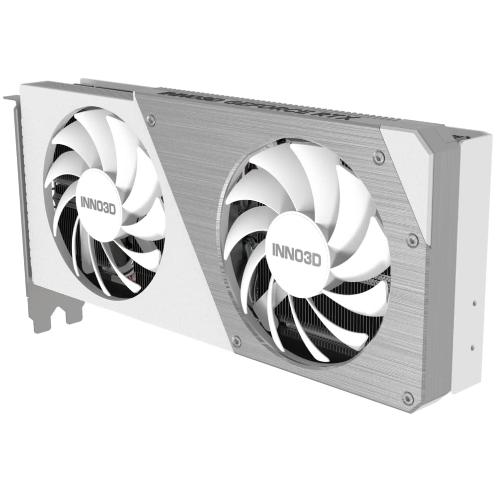 INNO3D Geforce RTX 4060 Ti 8 GB Twin X2 OC White Grafikkarte - 8GB GDDR6, 1x HDMI, 3X DP