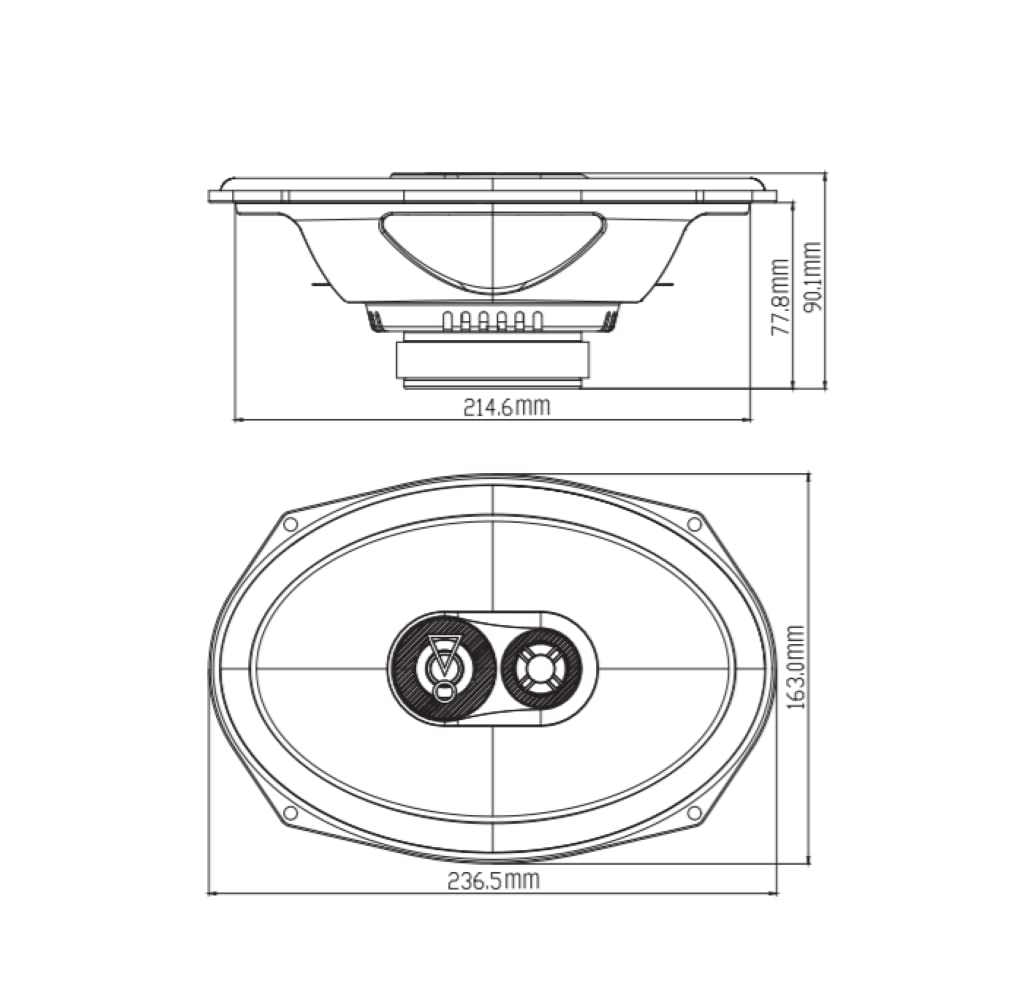 JBL Stage3 9637 - Juego de altavoces coche de 3 vías de Harman Kardon - echo auto ovalada de 375 vatios de 6" x 9" (152 mm x 230 mm)