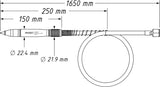 Rotulador HAZET 9035G-1 I marcado preciso y permanente de piezas de trabajo I para metal, piedra, cerámica, plásticos I diseño fino y tacto