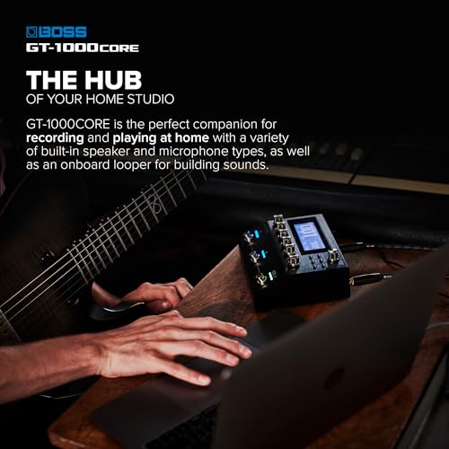 Procesador de efectos de guitarra BOSS GT-1000CORE en un pedal compacto | Creación sonora ilimitada | Insuperable calidad de sonido con AD/DA de 32 bits | Procesamiento de coma flotante de 32 bits