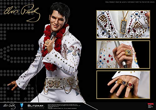 Blitzway Elvis Presley - Estatuilla híbrida de 1/4 a Escala magnífica de Elvis Aaron Presley, 52 cm