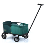 hauck Eco Light Carro Playa, Carro Transporte Playa con Asiento para 1 Niño, Carro para Niños Plegable, Carro Plegable hasta 50 kg, Verde