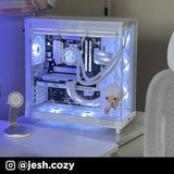 NZXT H6 Flow RGB Caja PC Gaming ATX | Mid-Tower de Cámara Dual Compacta| | Incluye 3 Ventiladores de 120 mm RGB | Paneles de Cristal Panorámicos | Color Negro | CC-H61FB-R1