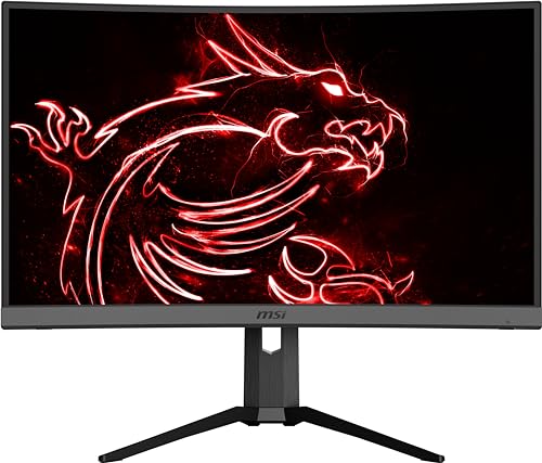 MSI Optix MAG272CQR Curved Gaming Monitor - 27 Inch, 16:9 WQHD (2560 x 1440), 2K, VA, 165Hz, 1ms, 1500R, FreeSync, HDR, RGB Mystic Light, DisplayPort, HDMI, Type-C, Anti-Flicker, Less Blue light
