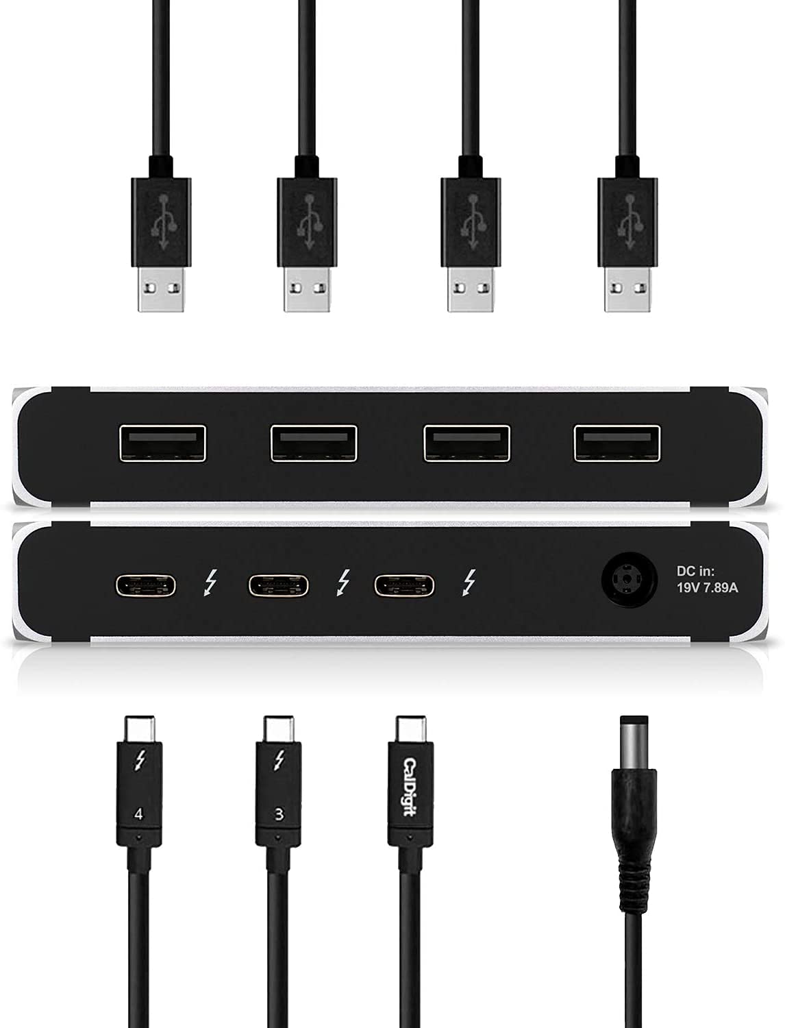 CalDigit Thunderbolt 4 Element Hub (UE) + Cable TBT4 de 0,8 m.
