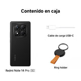 XIAOMI Redmi Note 14 Pro 5G - Smartphone de 12+512GB, Pantalla de 6.67" AMOLED FHD+ 120Hz, MediaTek Dimensity 7300-Ultra, cámara de 200MP, TurboCharge 45W, Cargador no Incluido, Negro (Versión ES)