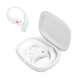 JBL Endurance Zone Auriculares Deportivos inalámbricos Abiertos True Wireless, diseño ergonómico de Gancho, OpenSound, 32 h de autonomía, Resistencia IP68, Google Finder, Blanco