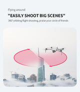 LUXWALLET Libra Eagle - 30KM/h Drone - 191 gram - WiFi GPS 4K Drone - EIS Stabilisator - 1200 Meter 5G Afstand + 2X Accu