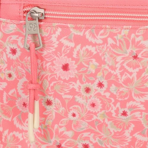 Pepe Jeans Nahid Mochila Compact 2 Ruedas Rosa 32x43x21 cms Poliéster by Joumma Bags