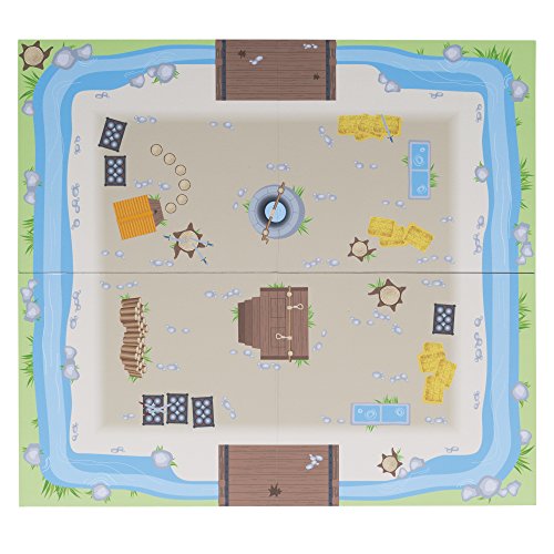 roba Gran Castillo 3 en 1 Divisible en dos Castillos - Juego de Construcción de Madera - Desde los 3 años