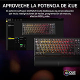 CORSAIR K70 PRO TKL RGB Teclado para Juegos con Cable Magnético-Mecánico – Interruptores Ajustables MGX Hyperdrive Pre-Lubricados, SOCD y Disparo Rápido Simultáneos, 8.000 Hz, QWERTY – Negro