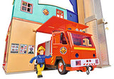 Simba Sam Mega 109251059 - Camión de Bomberos XXL con Figura de Sam, con luz, Sonido y Radio, para niños a Partir de 3 años, Exclusivo en Amazon