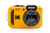 KODAK Pixpro Pack WPZ2 + 1 Tarjeta SD – Compact 16M Pixels, Impermeable a 15 m, antigolpes, Video 720p, Pantalla LCD 2,7 – Batería de Li-Ion – Amarillo