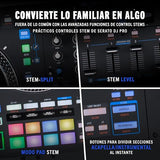 RANE PERFORMER Controlador DJ motorizado de 4 canales, platos 7" con displays, faders Precision Feel, Stem Split, FX Avanzado, Serato DJ Pro incluido
