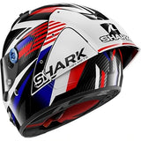 SHARK, Casco Moto Integral AERON GP FIM FIRSTLAP Carbon Blue Red DBR, XL