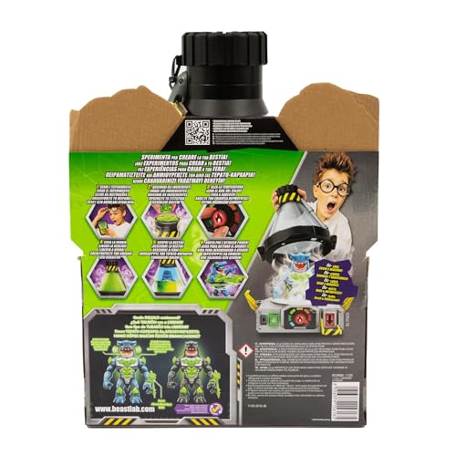BEAST LAB Laboratotio Bio Beast, Juguete Interactivo científico, Ingredientes para Hacer Mezclas y Figura articulada de una Bestia, Juego con Sonido y Luces, +5 años, Famosa (BTL00000)