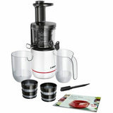 Bosch MESM500W VitaExtract Extractor de jugos, 150 W, 2 filtros, con tecnología de prensado lento, color blanco