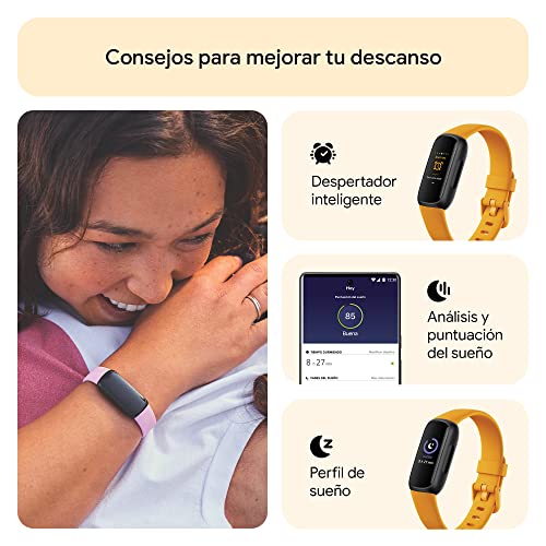 Google Pixel 8 Pro -Smartphone Android Libre con Lente teleobjetivo - Celeste, 128GB + Fitbit Inspire 3, la Pulsera de Salud y Actividad física con hasta 10 días de batería - Amarillo Ocre