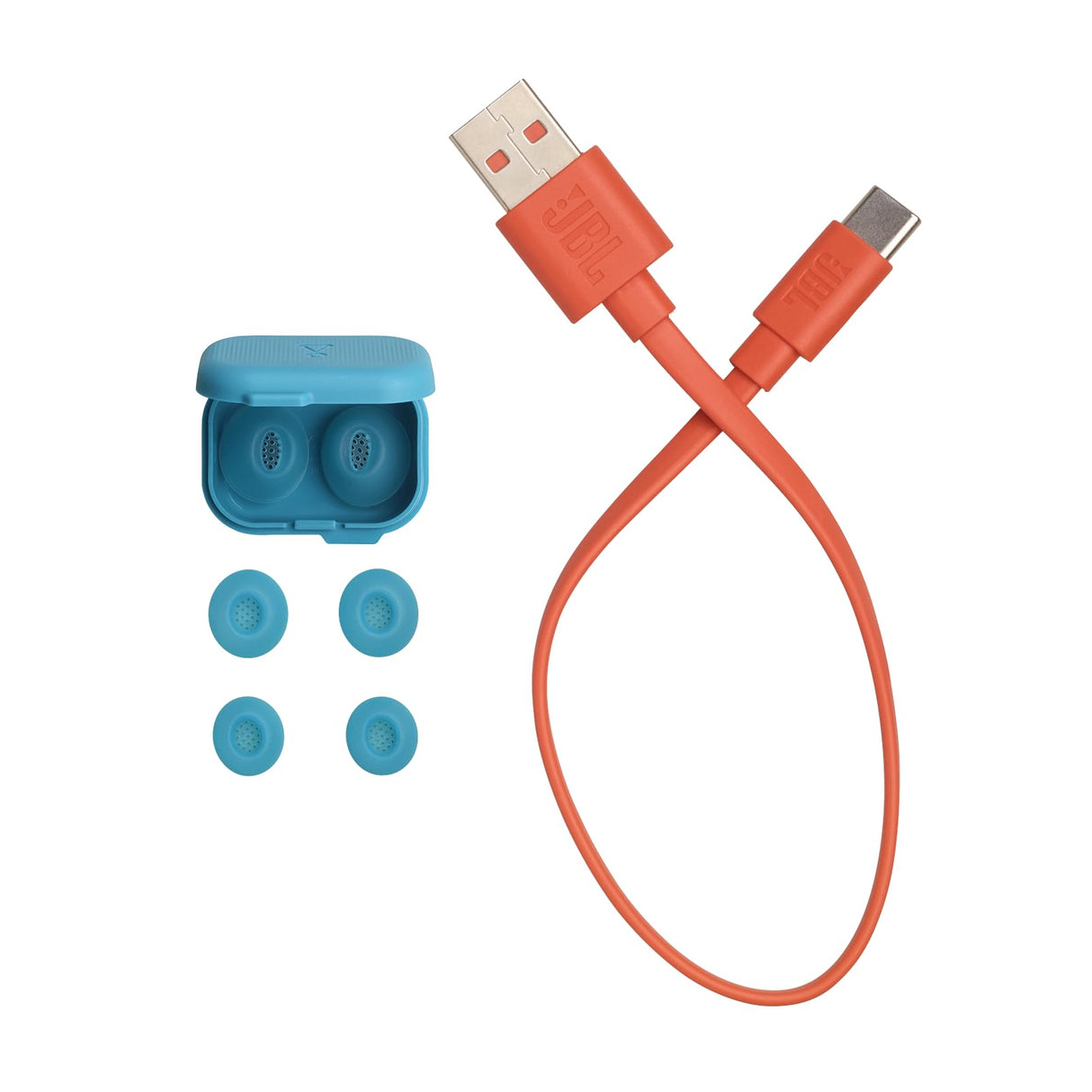 JBL Tune Flex 2, Auriculares inalámbricos Bluetooth y cancelación de Ruido. Autonomía de hasta 48 hrs, IP54 Resistentes al Agua y al Polvo, conexión multipunto, diseño ergonómico y Abierto, Turquesa
