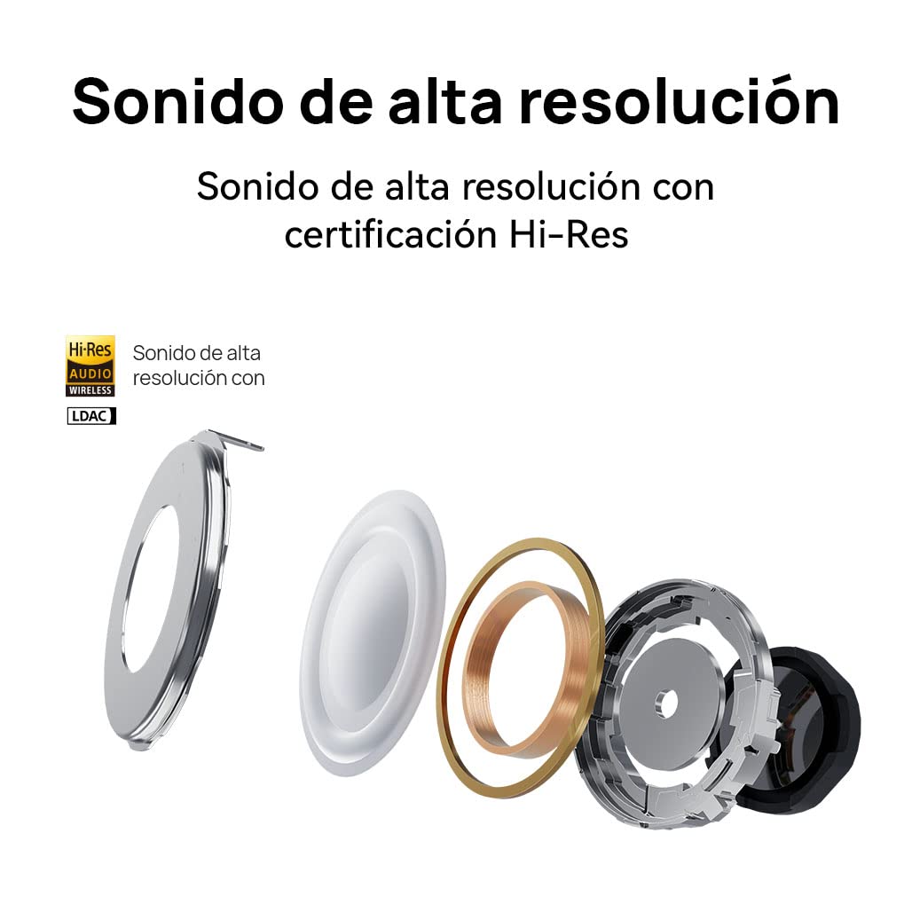 HUAWEI FreeBuds 5I Auriculares Inalámbricos, iOS y Android y Windows, Bluetooth 5.2, Control Deslizar, Hi-Res Audio, 3 Modos ANC, 28 Horas de Batería, IP54, Doble Conexión, Negro