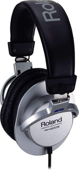 Roland Auriculares de monitorización estéreo con Cable Liso y Color Plata RH-200S — Auriculares de monitorización estéreo Transparentes, precisos y cómodos Studio