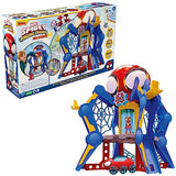 SPIDEY AND HIS AMAZING FRIENDS Marvel Aracnocuartel de los Web-Spinners - Set de Juego Infantil con Figura de Spidey, vehículo y Accesorios