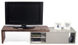TemaHome Move funda para soporte de TV, madera, madera de nogal, gris, 110 x 35 x 25 cm)