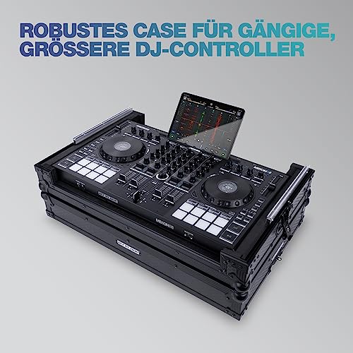 reloop Premium Large Controller Case - Carcasa para Controlador de DJ Hecha a Mano de Madera Robusta y Aluminio