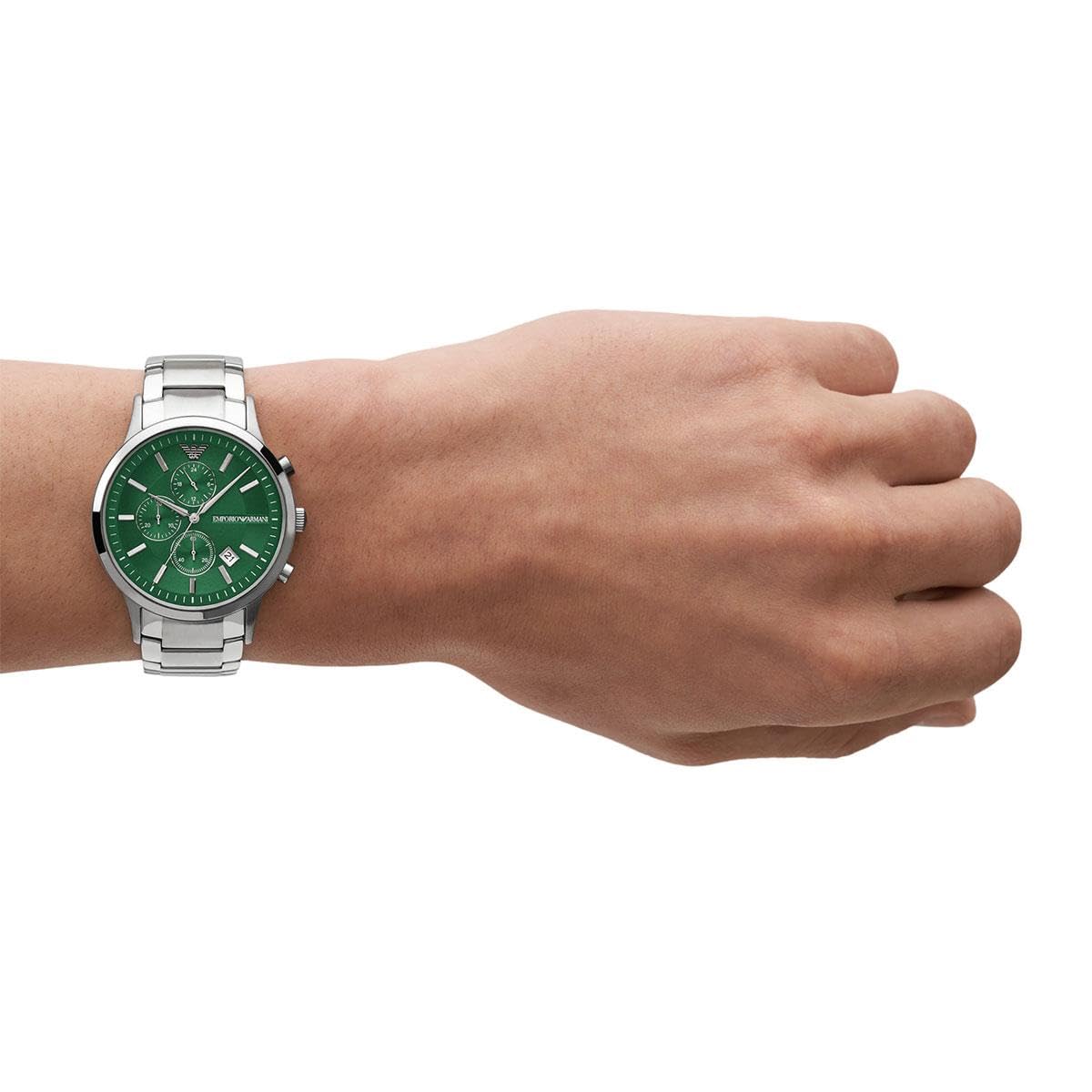 EMPORIO ARMANI Reloj Analógico para Hombres de Cuarzo con Correa en Acero Inoxidable AR11507