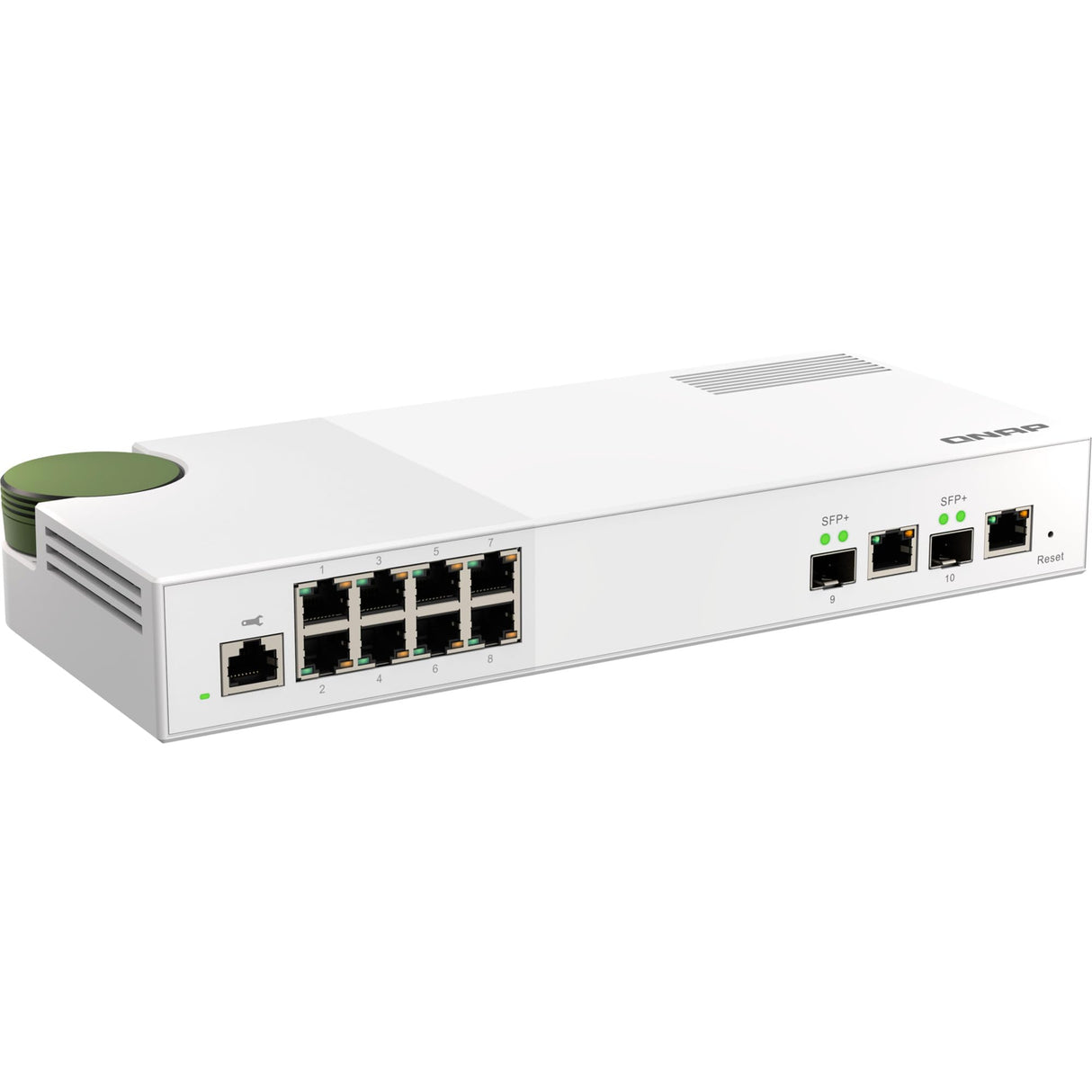 QNAP QSW-M2108-2C - 2 x 10GbE SFP+/RJ45 Combo Ports & 8 x 2.5GbE (RJ45) Ports - Entry-level 10GbE and 2.5GbE Layer 2 Web Managed Switch