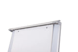 Bi-Office Pizarra Magnética con caballete móvil Smart, rotafolios con ruedas, marco de aluminio de 70 x 100 cm