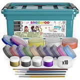 Snazaroo - Pintura facial y corporal, kit profesional de 35 piezas