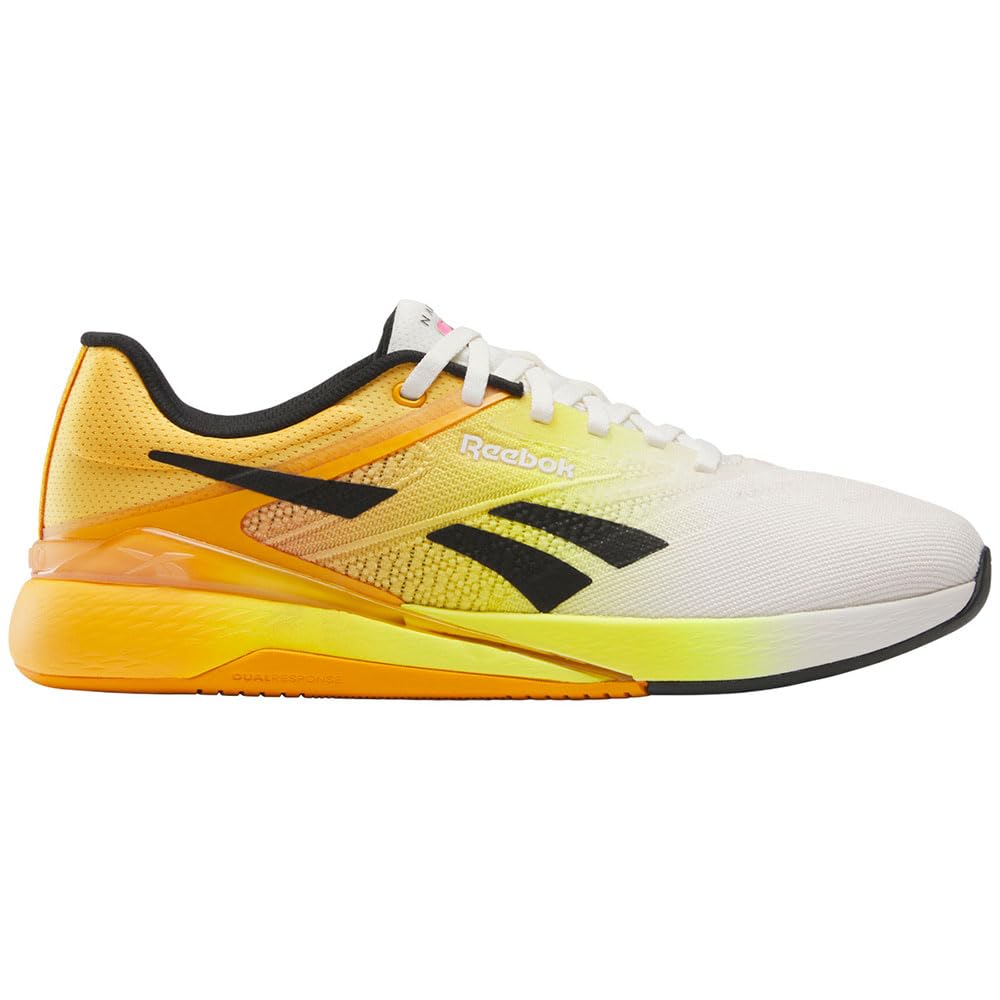 Reebok Zapatillas Unisex Nano X5, Chalk Black Electric Amber, 43 EU