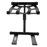 UDG Ultimate-DJ-Gear.COM Soporte para portátil Ajustable en Altura Color Negro - Estante telescópico Ajustable en Altura para portátil Que Gira 360°, Adecuado para DJs móviles y músicos electrónicos