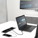 StarTech.com Caja de Conectividad de Dos Módulos para Mesa de Juntas - Alimentación / Carga / AV / Módulos de Conexiones de Portátil