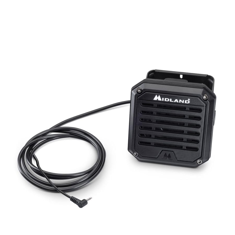 Midland - Altavoz Exterior AU50 Xtreme IP67 para Radio Coche, 20W de Potencia, Compatible con Emisora Radioaficionado y Radio CB, Impermeable y Duradero - Audio Premium para Todo Tipo de Condiciones