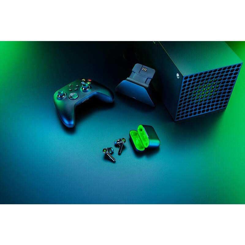 Razer Hammerhead HyperSpeed - Auriculares Gaming Inalámbricos Multiplataparama con Licencia para Xbox (HyperSpeed Wireless, Cancelación Activa del Ruido) Negro