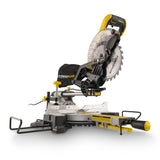 Powerplus POWX075720DB - Sierra circular telescópica para cortes rectos y de pestaña (210 mm, con 1 accesorio)