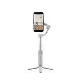 DJI Estabilizador de cardán para teléfonos inteligentes OM 5, de 3 ejes, barra de extensión integrada, portátil y plegable, para Android y iPhone con guías de disparo, gris