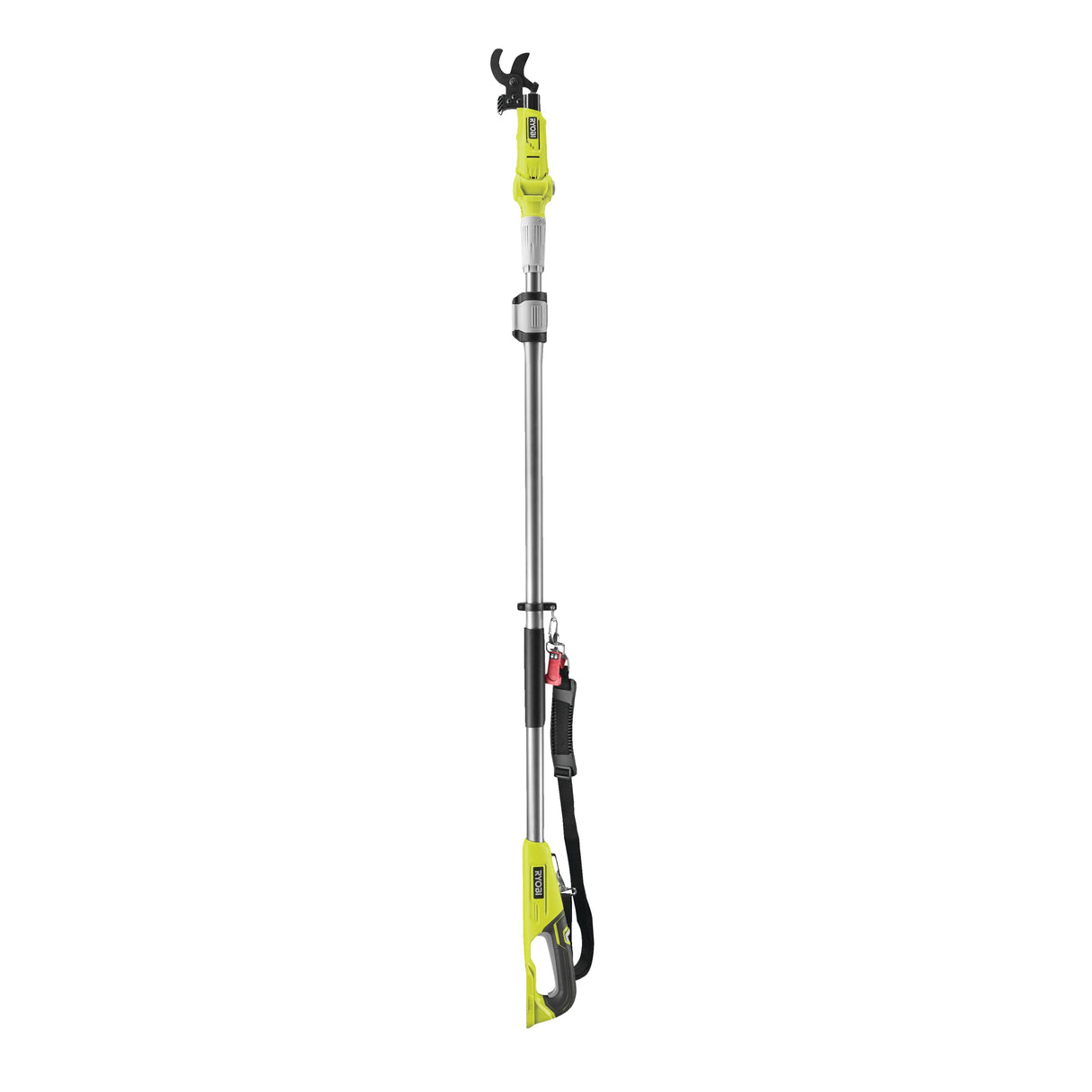 RYOBI - Podadora Telescópica 18V ONE + - Cuchillas Bypass - Capacidad de Corte 32 mm - Cabezal Articulado - Longitud 190 a 270 cm - Se Entrega con Arnés de Hombro (sin Batería ni Cargador) - RY18PLA-0