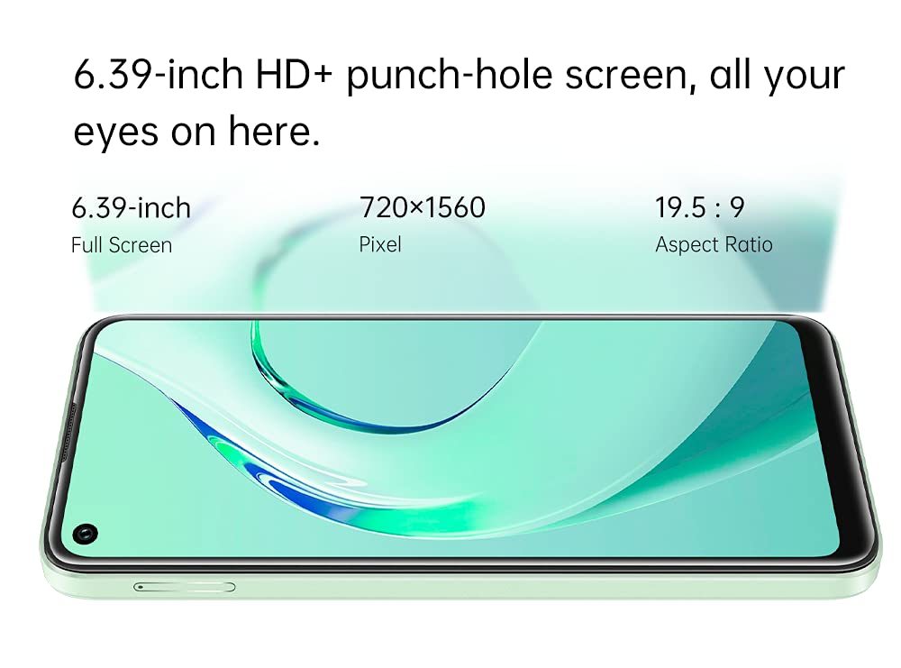 OUKITEL C21 Pro Telemóvel Livre 11, Design de vidro Completo, 4 GB 64 GB, 256 GB SD Externa, câmara tripla 21 MP, Dual SIM, ecrã HD 6,39 polegadas, impressão Digital, identificação fácil Verde