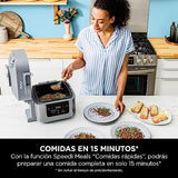 Ninja Speedi Olla rápida, Freidora de aire y Multifunción, 5,7L, comidas para 4 en 15 minutos, Freír con aire, Vapor, Parrilla, Hornar, Asar, Sellar, Cocción lenta y más, en gris, ON400EU