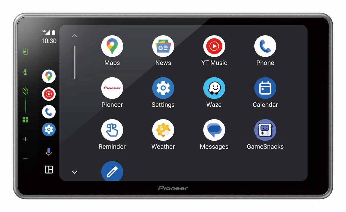 Pioneer SPH-DA97DAB-UNI Media Center 1DIN 9.0" Panel táctil capacitiva con WiFi, Bluetooth, Apple CarPlay, Android Auto y Dab+, Ecualizador gráfico de 13 Bandas