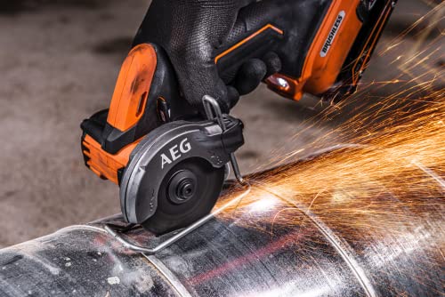AEG – Duo Brushless: Taladro de percusión sin escobillas Subcompact 18V, mini sierra multimaterial sin escobillas Subcompact 18V, 2 baterías de 2,0 Ah, cargador, bolsa – JP18A2SBL-202B