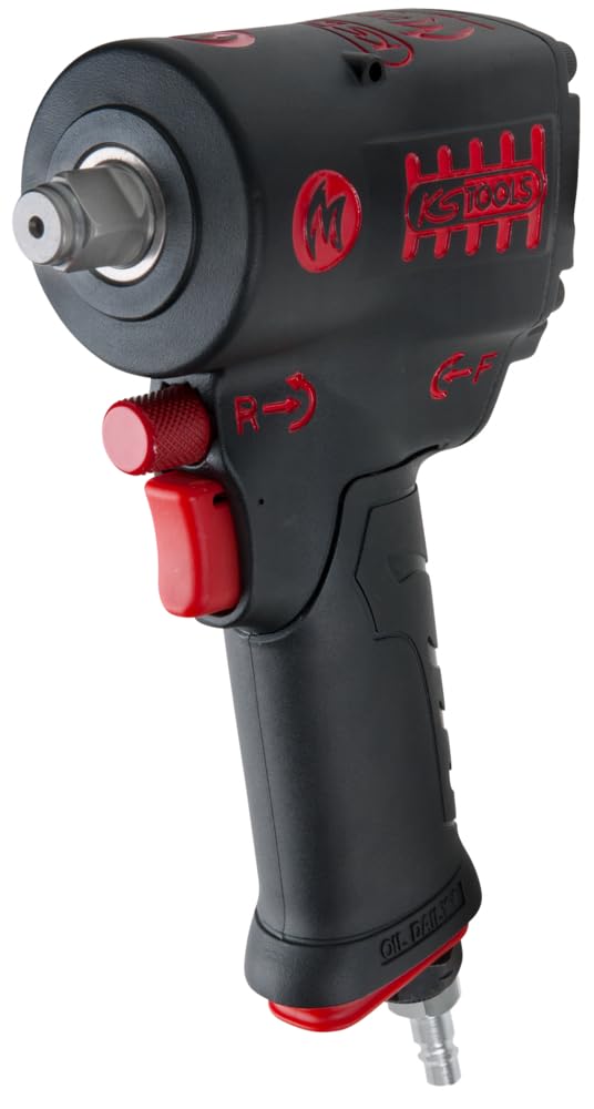 KS Tools 515.1270 1/2" Atornillador de impacto neumático de alta potencia miniMONSTER con 1.390 Nm
