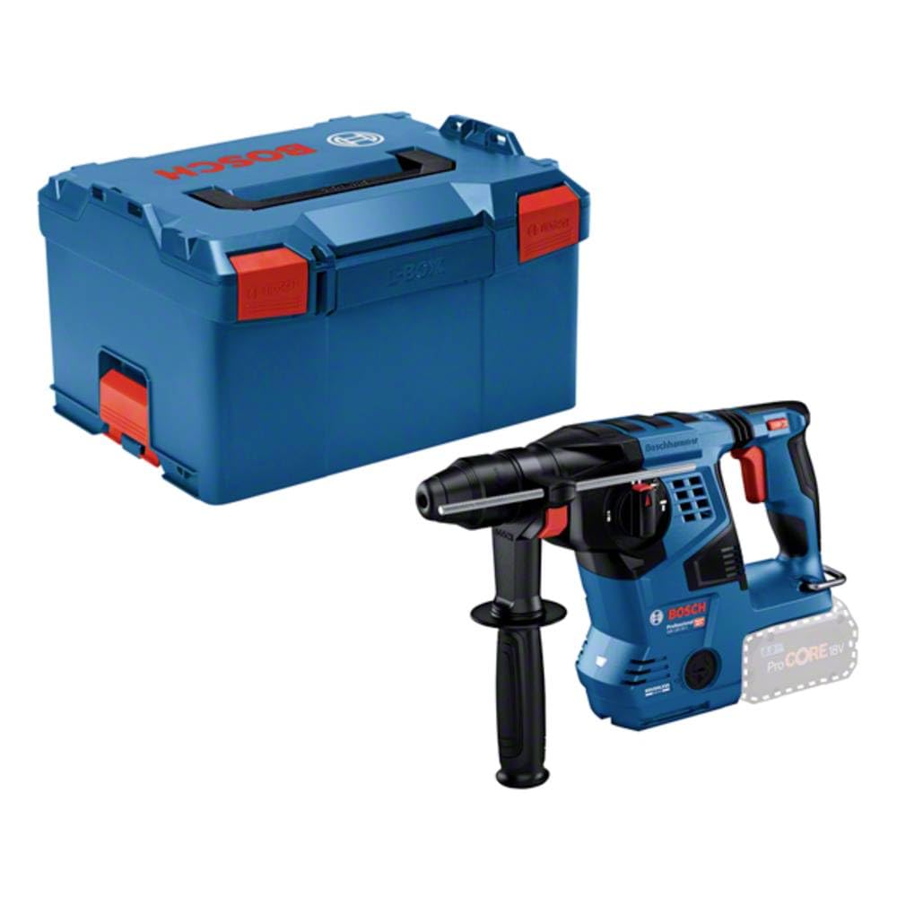 Bosch Professional 18V System GBH 18V-28 C - Martillo perforador a batería (3,3 J, Ø máx. 28 mm, SDS plus, Vibration Control, KickBack Control, en L-BOXX)